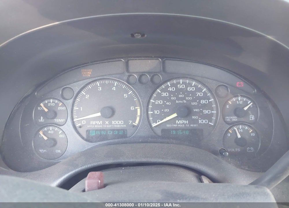 1998 CHEVROLET S-10 LS FLEETSIDE VIN: 1GCCS1940W8126551