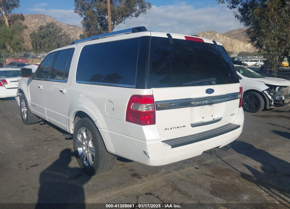 2015 FORD EXPEDITION EL PLATINUM VIN: 1FMJK1LT1FEF25201