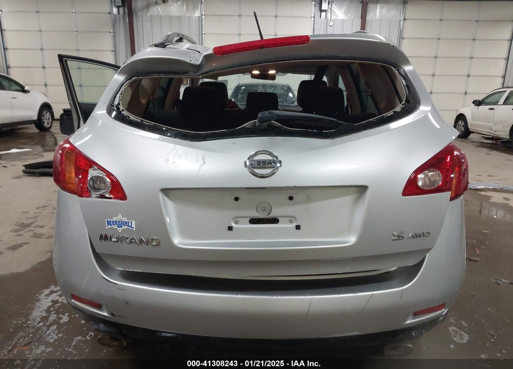 2009 NISSAN MURANO S VIN: JN8AZ18W09W214705