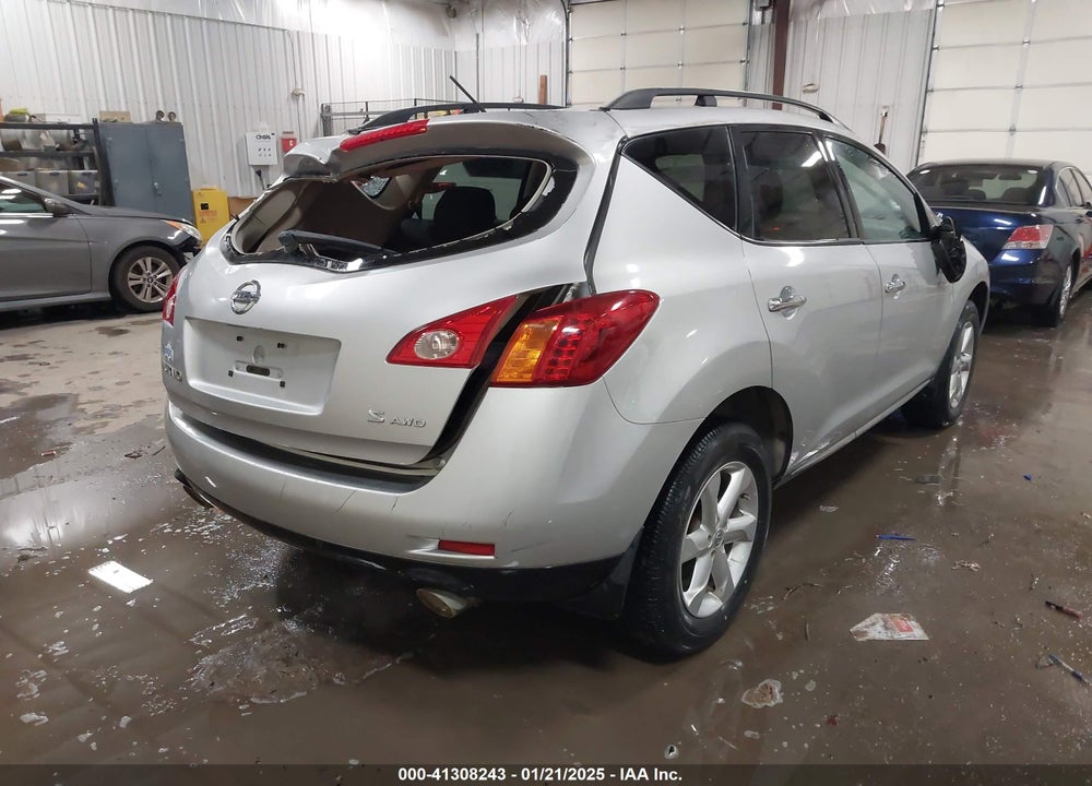 2009 NISSAN MURANO S VIN: JN8AZ18W09W214705