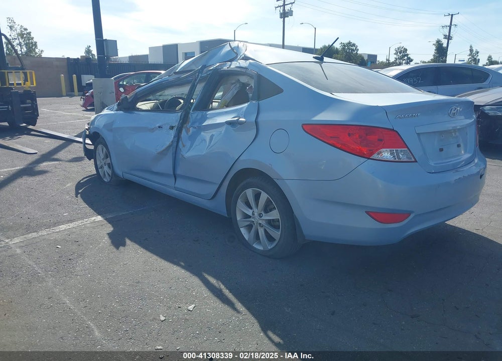 2013 HYUNDAI ACCENT GLS VIN: KMHCU4AE0DU563045