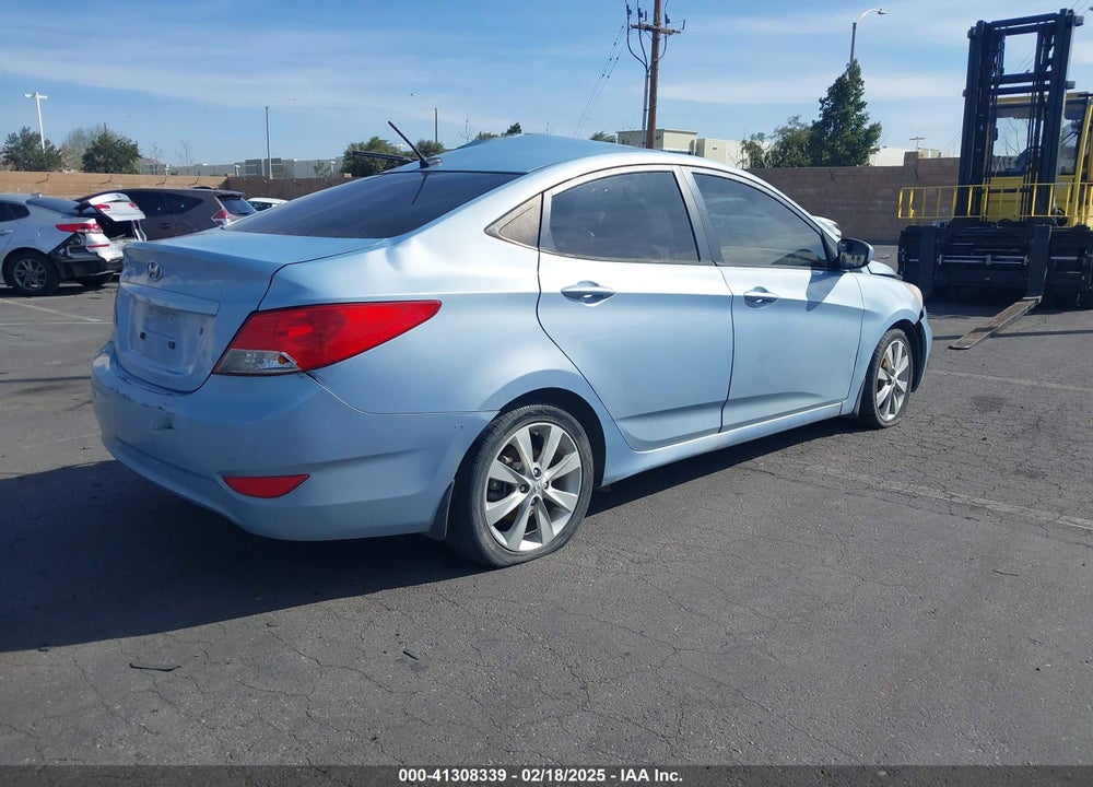 2013 HYUNDAI ACCENT GLS VIN: KMHCU4AE0DU563045