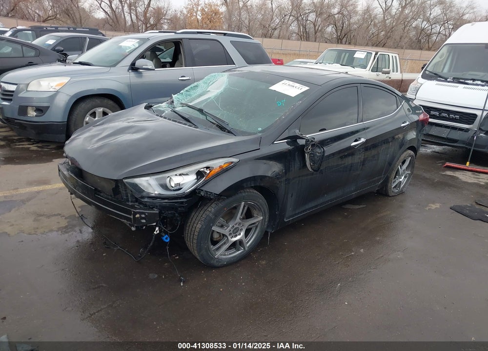 2014 HYUNDAI ELANTRA VIN: 5NPDH4AEXEH495572