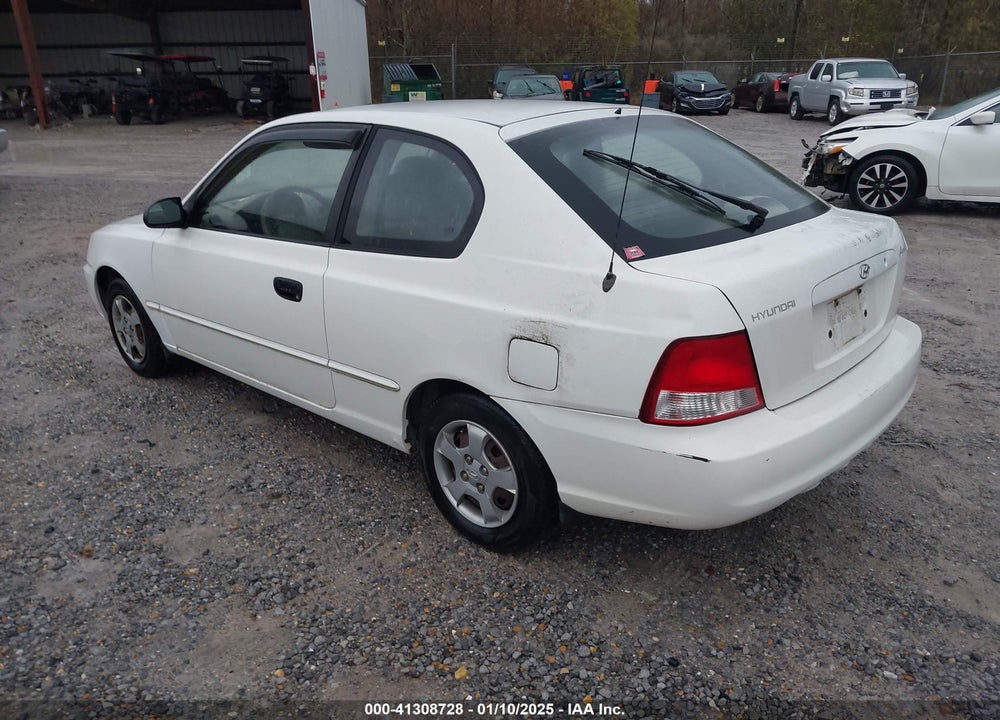 2001 HYUNDAI ACCENT GS VIN: KMHCG35C81U067870