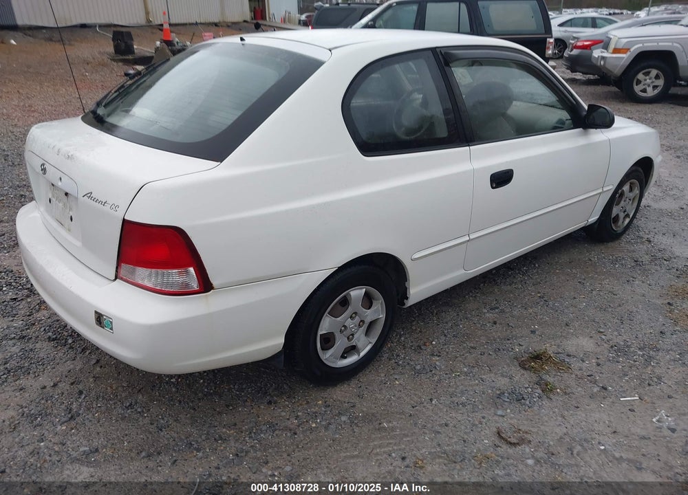 2001 HYUNDAI ACCENT GS VIN: KMHCG35C81U067870