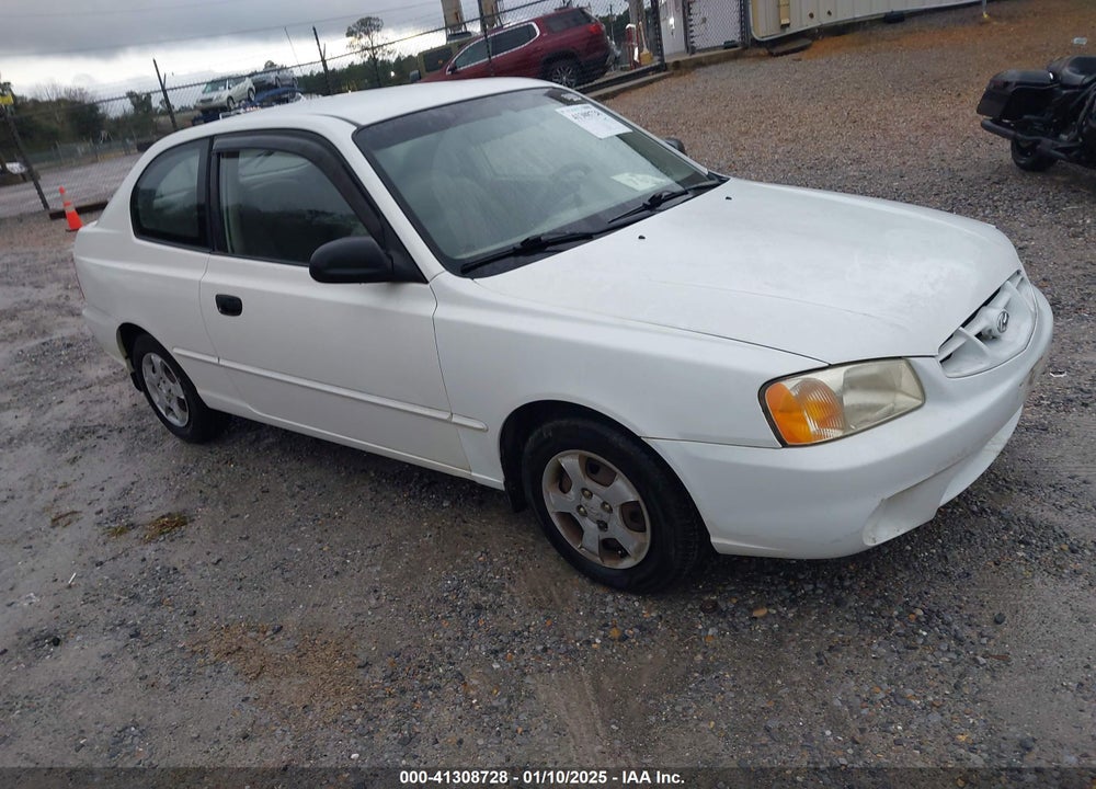 2001 HYUNDAI ACCENT GS VIN: KMHCG35C81U067870
