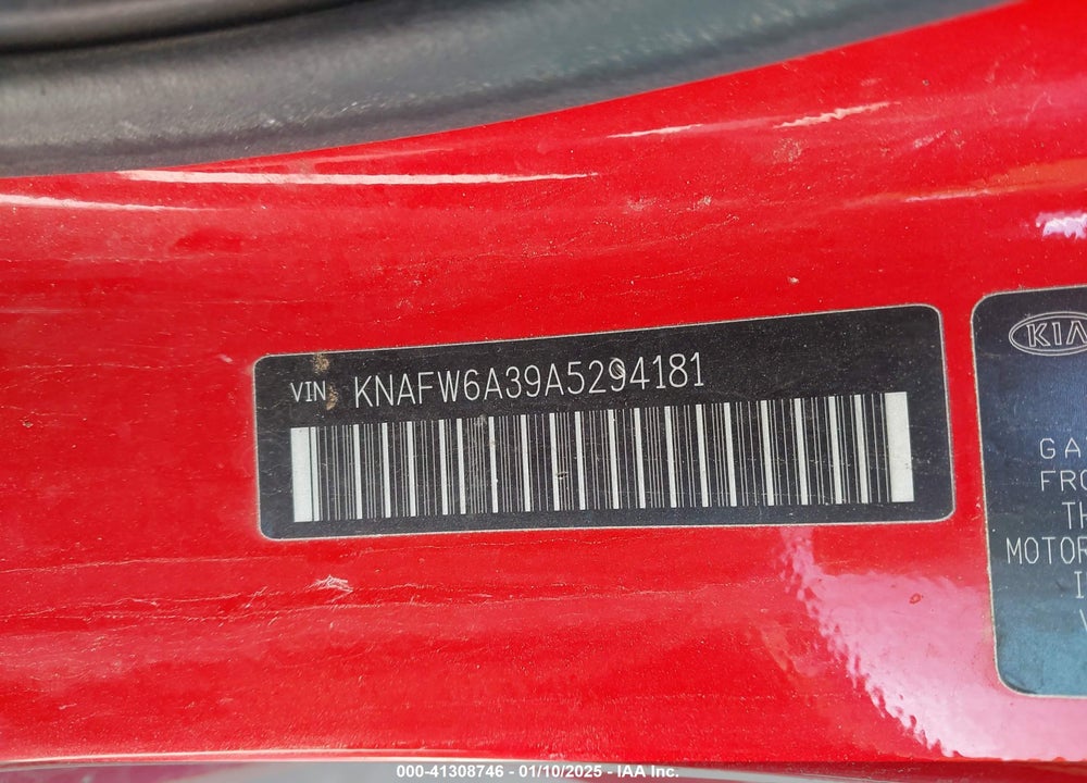 2010 KIA FORTE KOUP SX VIN: KNAFW6A39A5294181