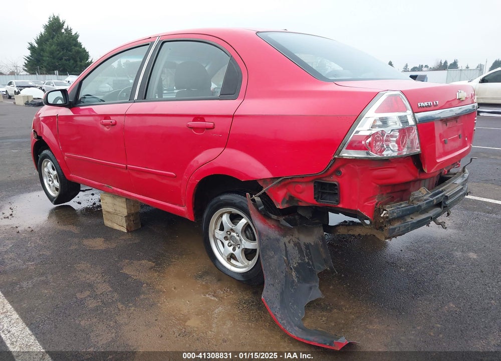 2009 CHEVROLET AVEO LT VIN: KL1TD56E09B308523