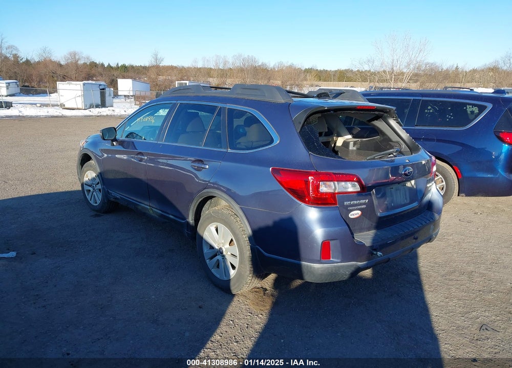 2017 SUBARU OUTBACK 2.5I PREMIUM VIN: 4S4BSAHC3H3301391