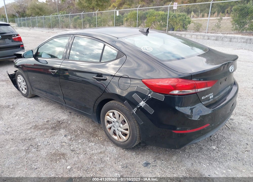2017 HYUNDAI ELANTRA VIN: 5NPD74LF3HH187236