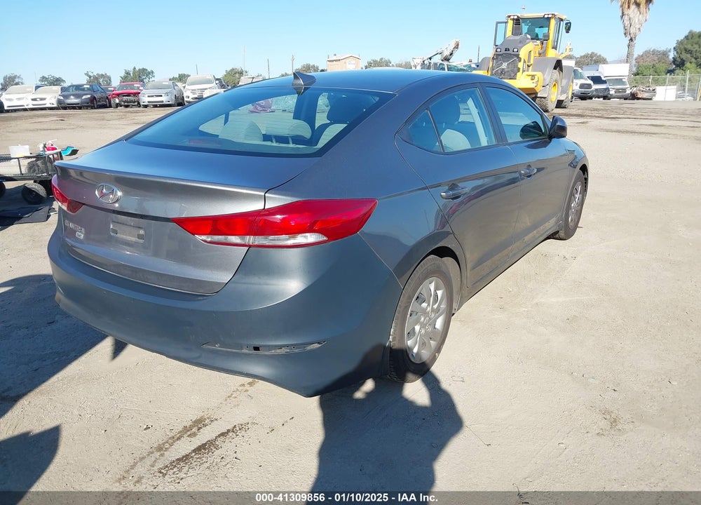 2017 HYUNDAI ELANTRA VIN: KMHD74LF9HU421381