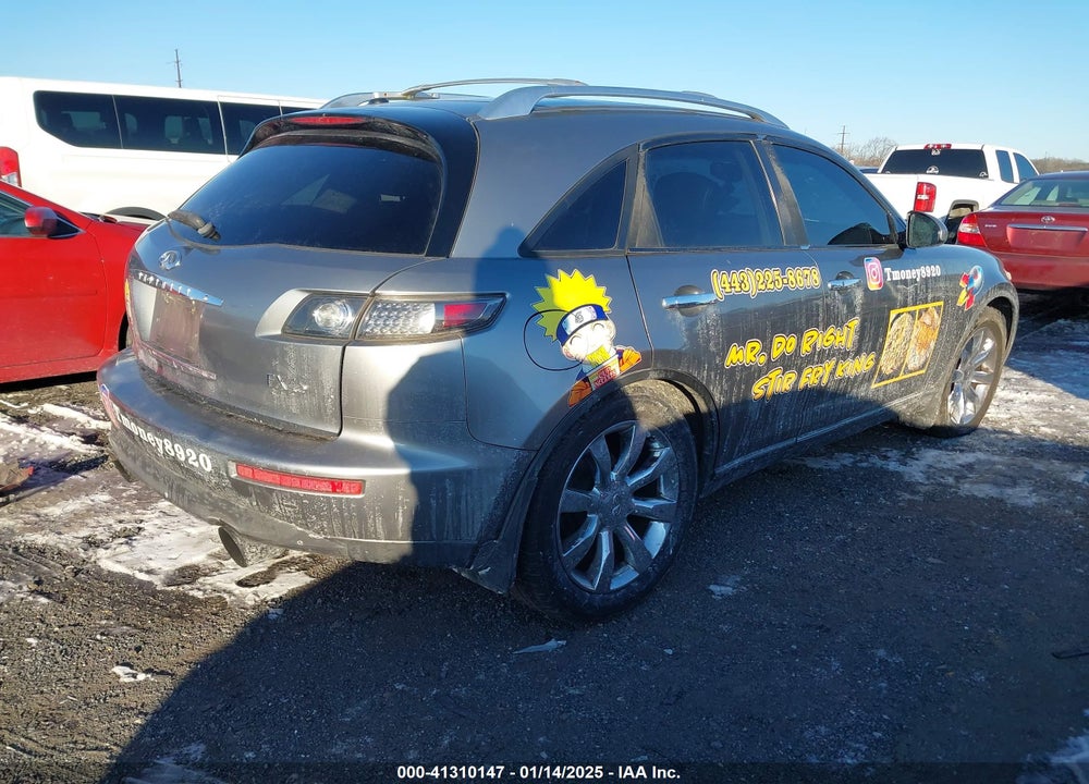 2005 INFINITI FX45 VIN: JNRBS08W45X400315