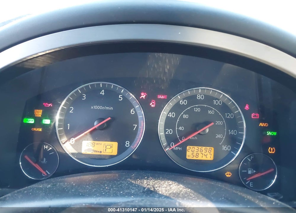 2005 INFINITI FX45 VIN: JNRBS08W45X400315