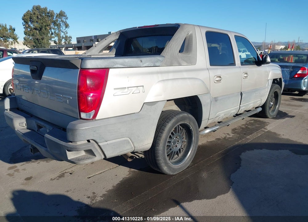 2004 CHEVROLET AVALANCHE VIN: 3GNEK12T54G332540