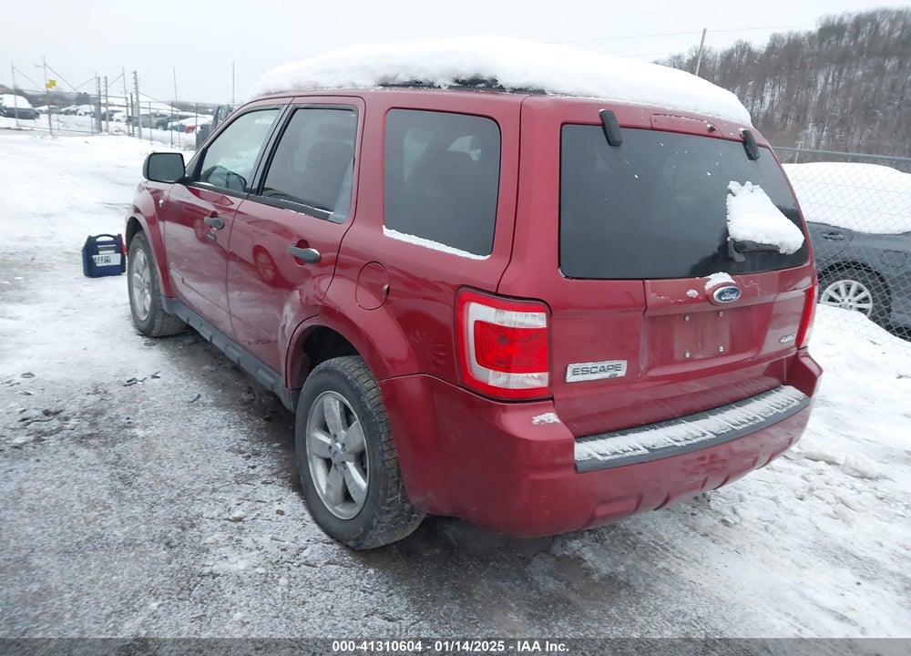 2008 FORD ESCAPE XLT VIN: 1FMCU93168KC40627