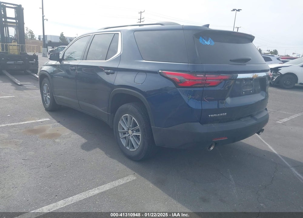 2022 CHEVROLET TRAVERSE FWD LT CLOTH VIN: 1GNERGKW2NJ194027