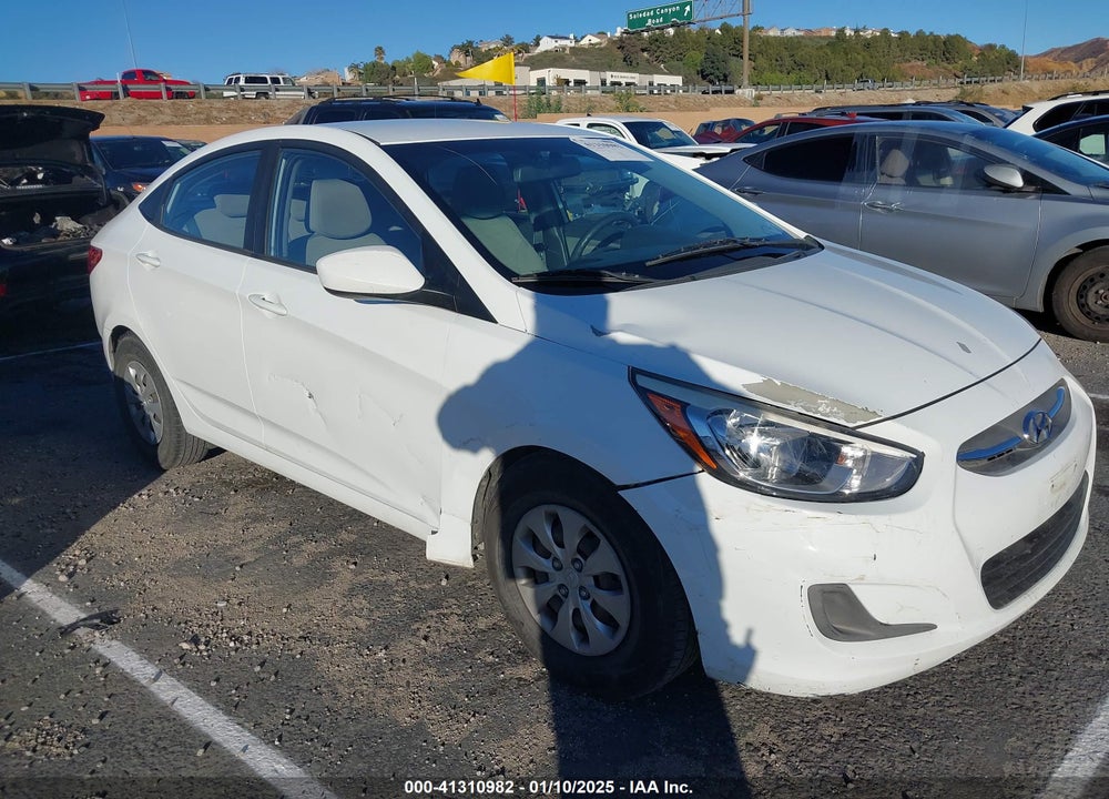 2016 HYUNDAI ACCENT VIN: KMHCT4AE1GU127750