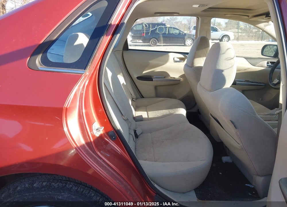 2009 SUBARU IMPREZA VIN: JF1GE60609H522476