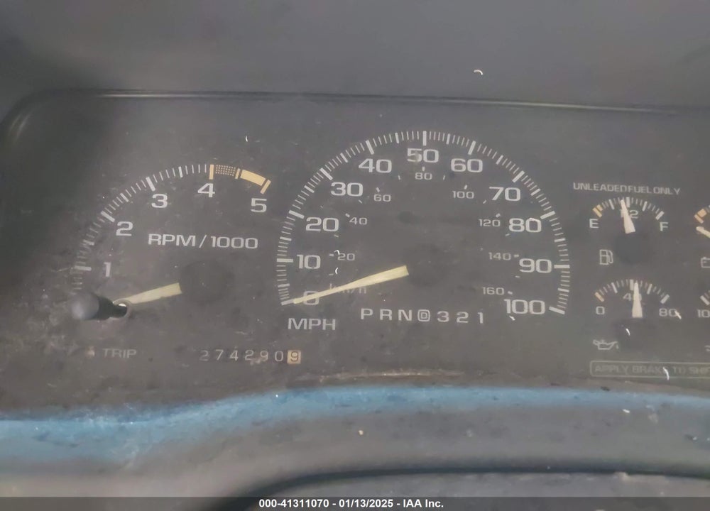 1995 CHEVROLET GMT-400 C1500 VIN: 1GCEC14K7SZ280531