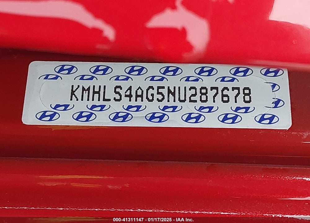 2022 HYUNDAI ELANTRA SEL VIN: KMHLS4AG5NU287678
