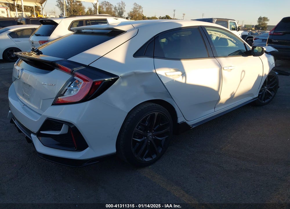 2021 HONDA CIVIC HATCHBACK VIN: SHHFK7H47MU409543
