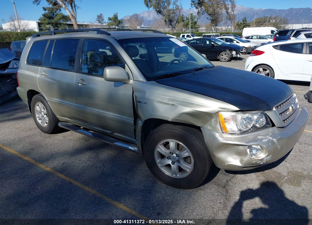 2001 TOYOTA HIGHLANDER V6 VIN: JTEGF21AX10013741