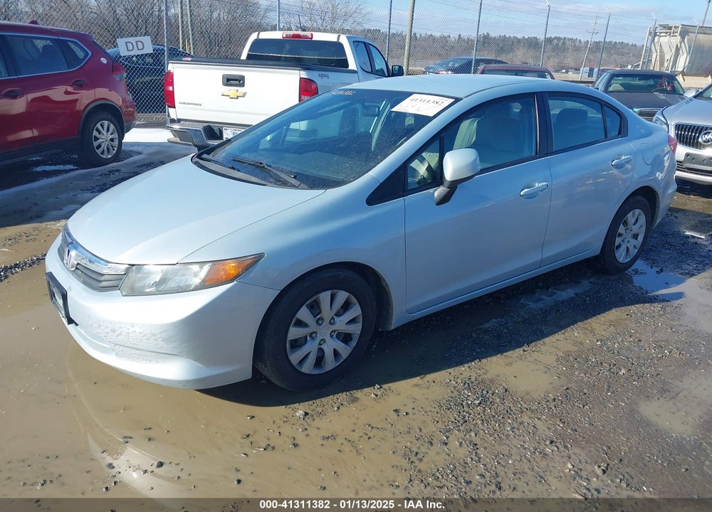 2012 HONDA CIVIC SDN LX VIN: 2HGFB2F58CH555881
