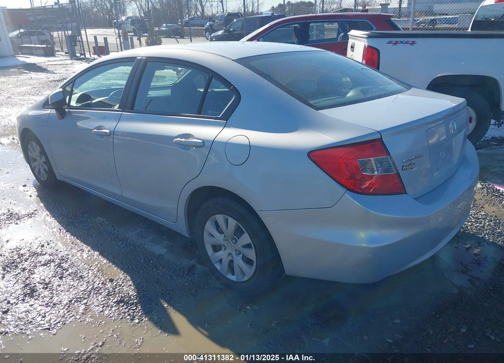 2012 HONDA CIVIC SDN LX VIN: 2HGFB2F58CH555881
