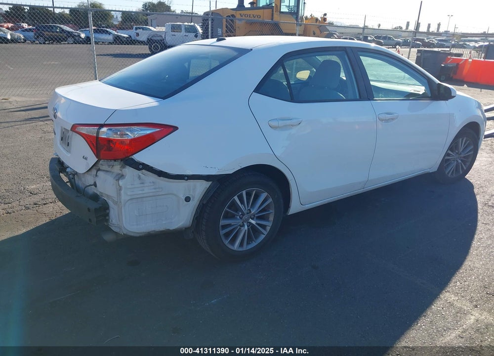 2014 TOYOTA COROLLA L/LE/LE PLS/PRM/S/S PLS VIN: 5YFBURHE0EP025933