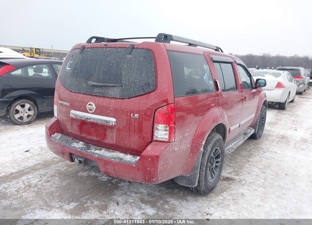 2010 NISSAN PATHFINDER LE VIN: 5N1AR1NB0AC614147
