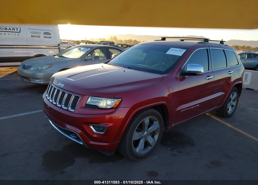 2014 JEEP GRAND CHEROKEE OVERLAND VIN: 1C4RJFCM8EC427440