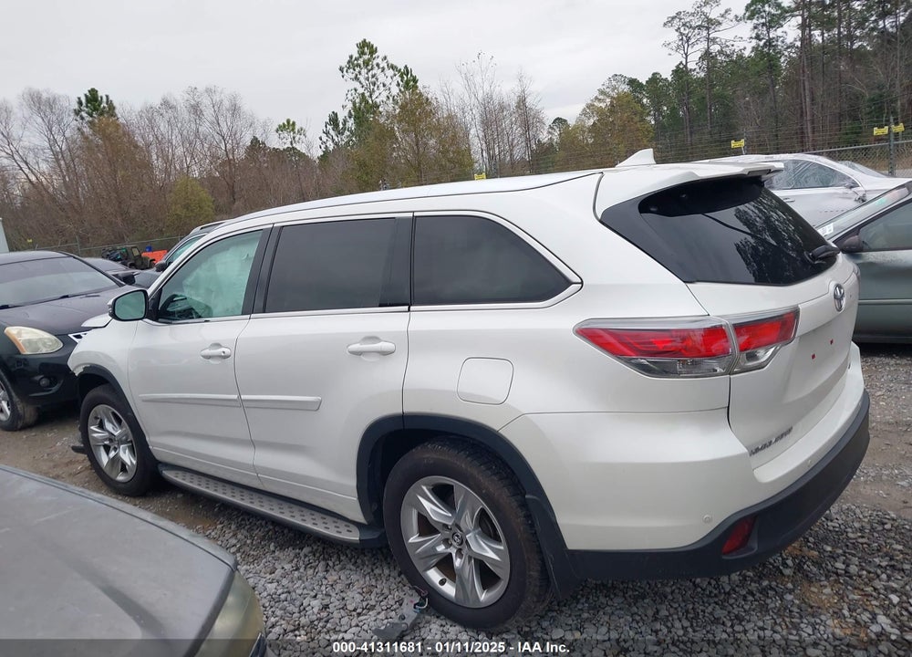 2016 TOYOTA HIGHLANDER LIMITED V6 VIN: 5TDYKRFH0GS142001