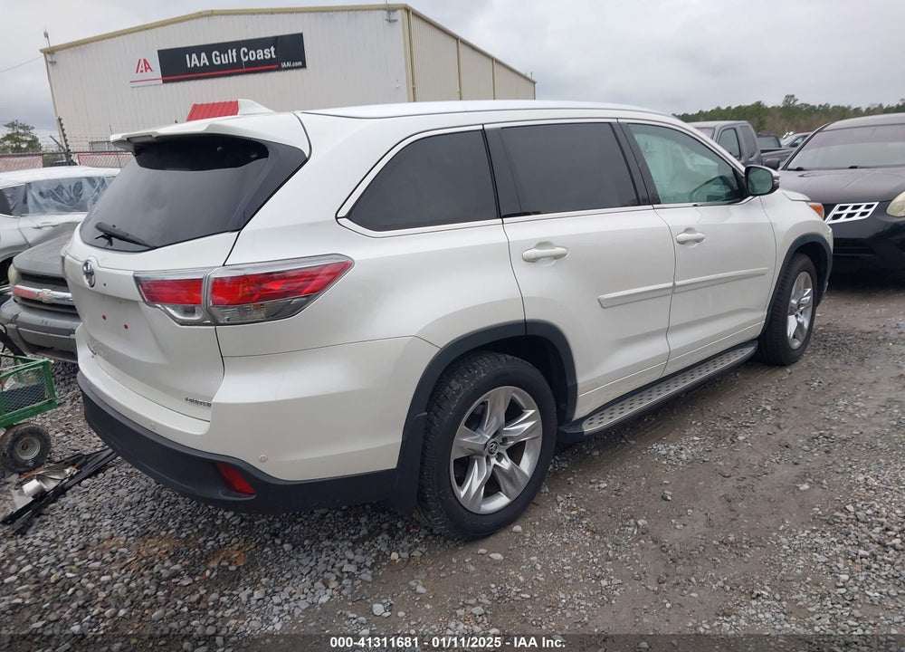 2016 TOYOTA HIGHLANDER LIMITED V6 VIN: 5TDYKRFH0GS142001
