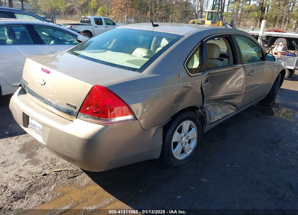 2007 CHEVROLET IMPALA LT VIN: 2G1WT58KX79146547