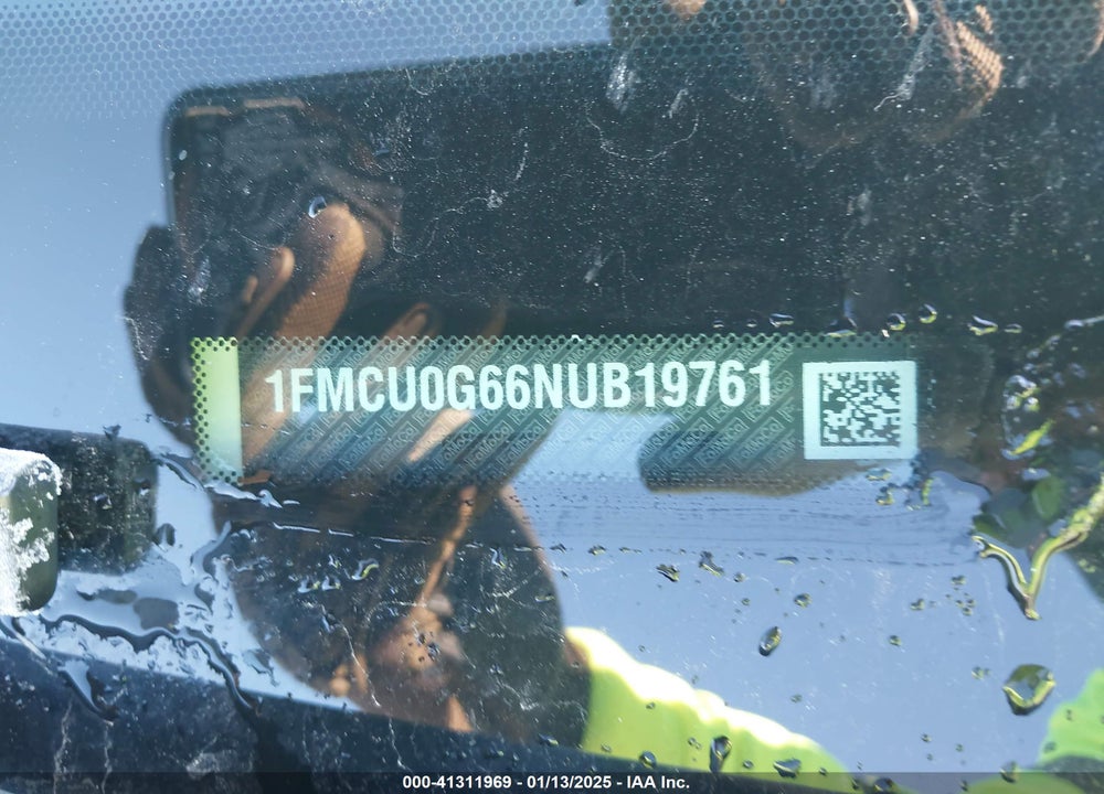 2022 FORD ESCAPE SE VIN: 1FMCU0G66NUB19761
