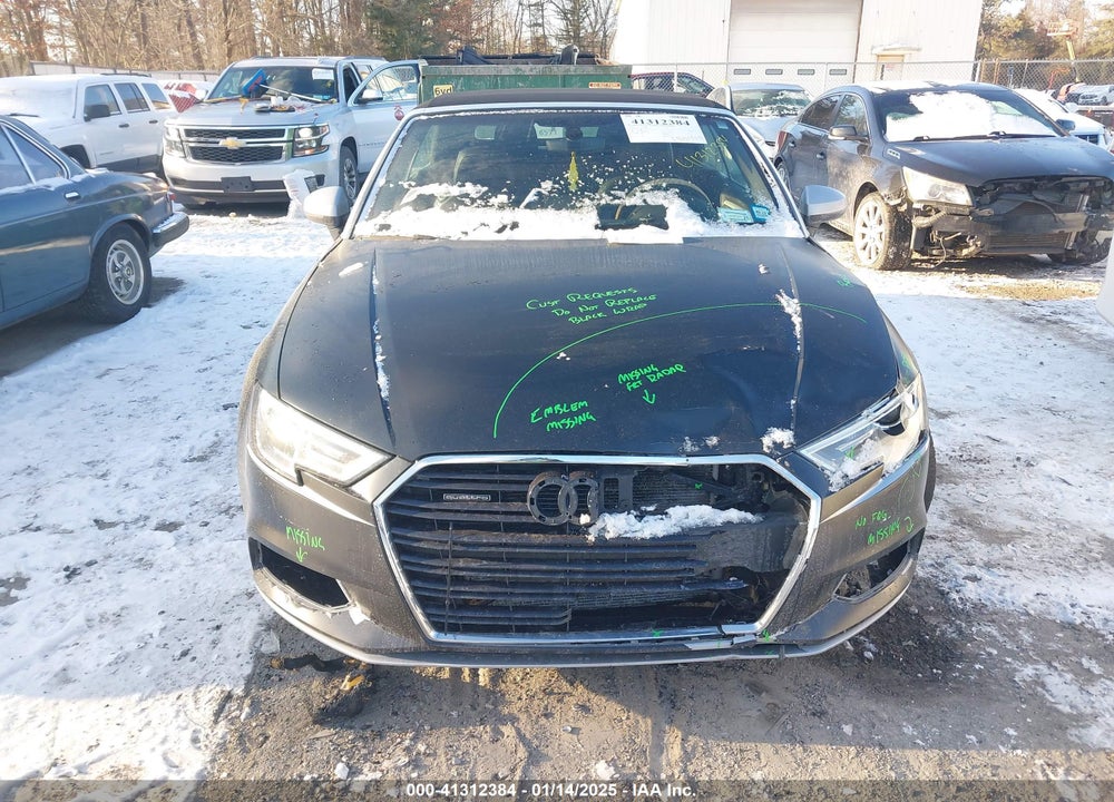 2017 AUDI A3 VIN: WAU78LFF1H1029319