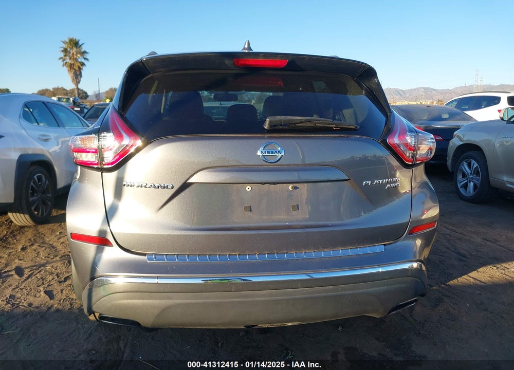 2017 NISSAN MURANO PLATINUM VIN: 5N1AZ2MH2HN197558