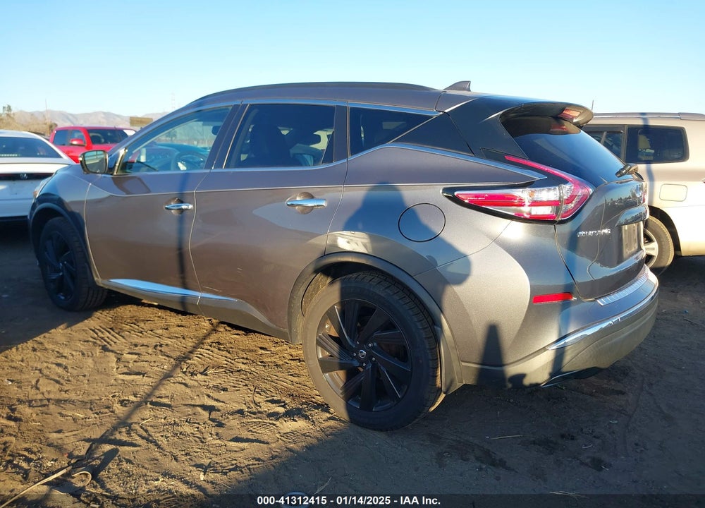 2017 NISSAN MURANO PLATINUM VIN: 5N1AZ2MH2HN197558