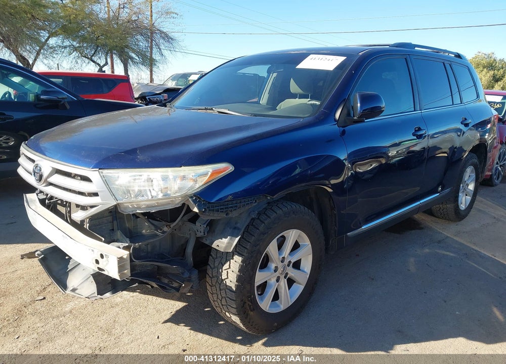 2013 TOYOTA HIGHLANDER BASE PLUS V6 VIN: 5TDZK3EH9DS109237