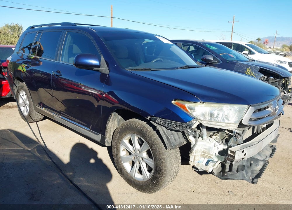 2013 TOYOTA HIGHLANDER BASE PLUS V6 VIN: 5TDZK3EH9DS109237