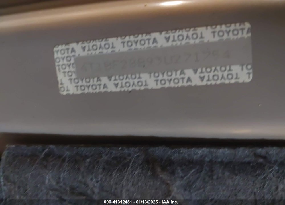 2003 TOYOTA AVALON XL VIN: 4T1BF28B93U271754