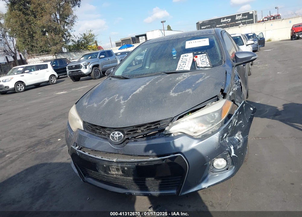 2016 TOYOTA COROLLA VIN: 5YFBURHE6GP422937