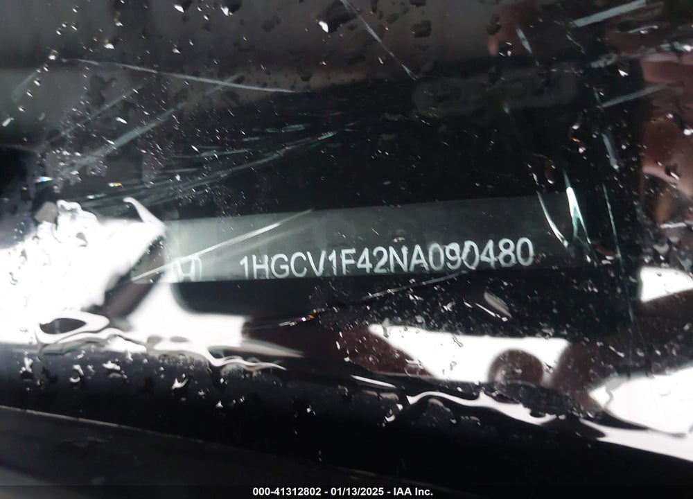 2022 HONDA ACCORD SPORT SE VIN: 1HGCV1F42NA090480