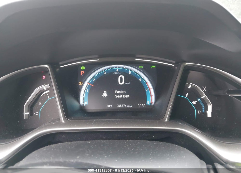 2019 HONDA CIVIC VIN: JHMFC1F36KX010596