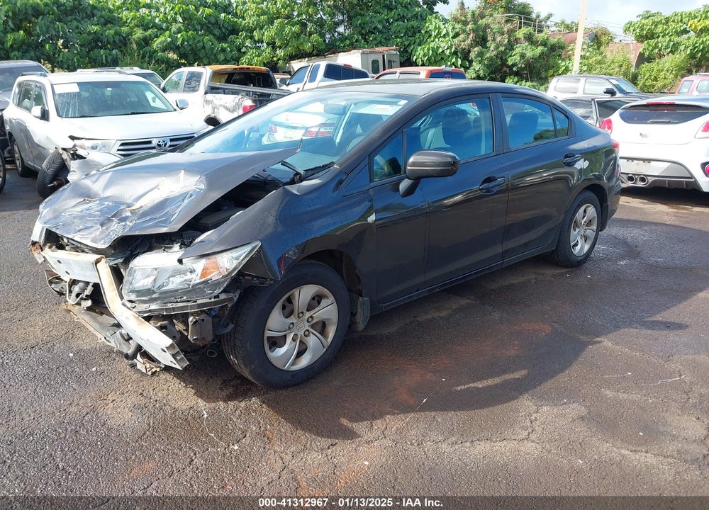2014 HONDA CIVIC LX VIN: 2HGFB2F53EH535783