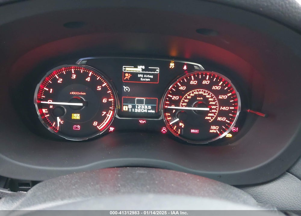 2016 SUBARU WRX VIN: JF1VA1E6XG9815968