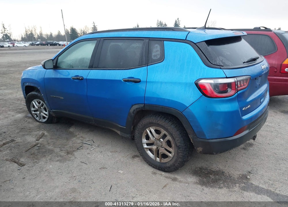 2018 JEEP COMPASS SPORT 4X4 VIN: 3C4NJDAB6JT100599