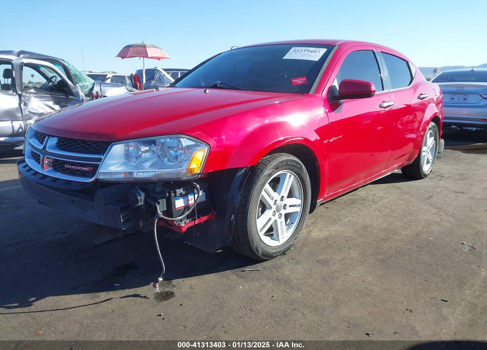 2013 DODGE AVENGER SXT VIN: 1C3CDZCB1DN623773