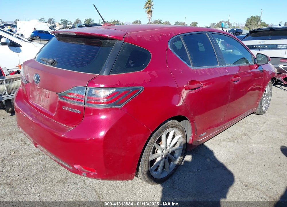 2011 LEXUS CT 200H VIN: JTHKD5BH6B2007506