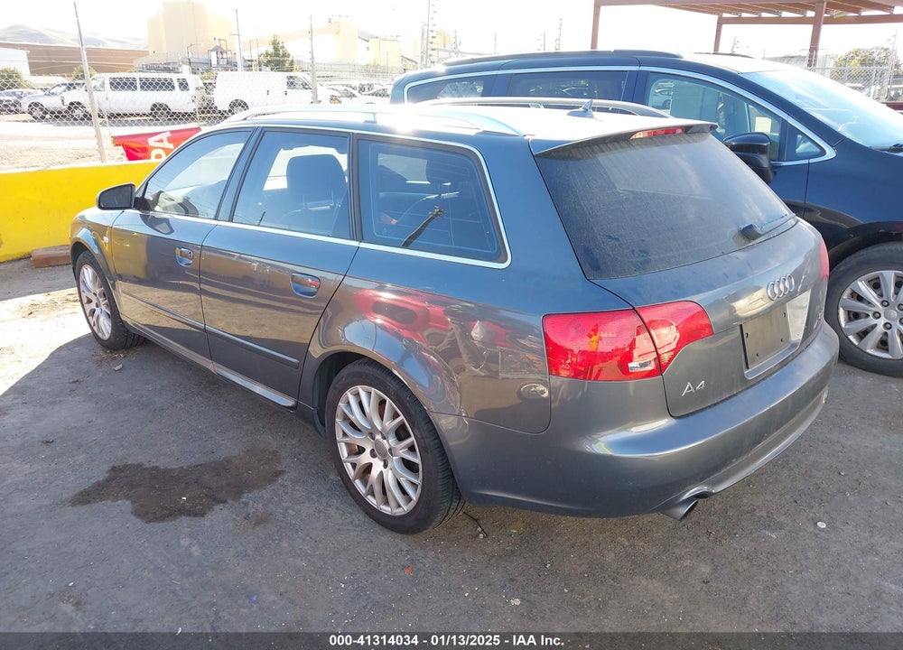 2008 AUDI A4 VIN: WAUKF98EX8A170221